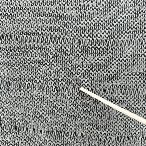 RAG & BONE Sweater Womens S Textured Open Knit Boat Neck Cotton Silk Blend Gray - Picture 7 of 14